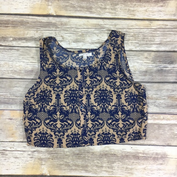 Anthropologie Tops - FINAL PRICE {Anthro MINE} Crop Top Layered Sz S